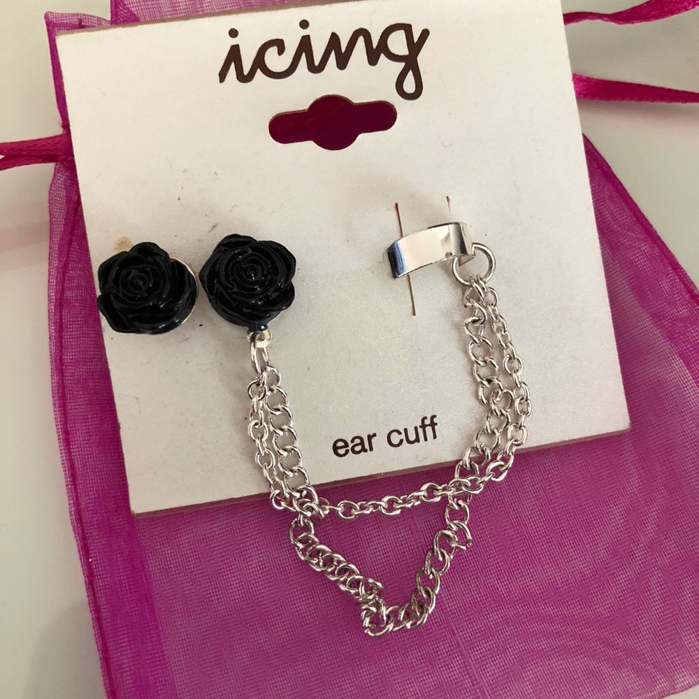 Icing ear cuff earring